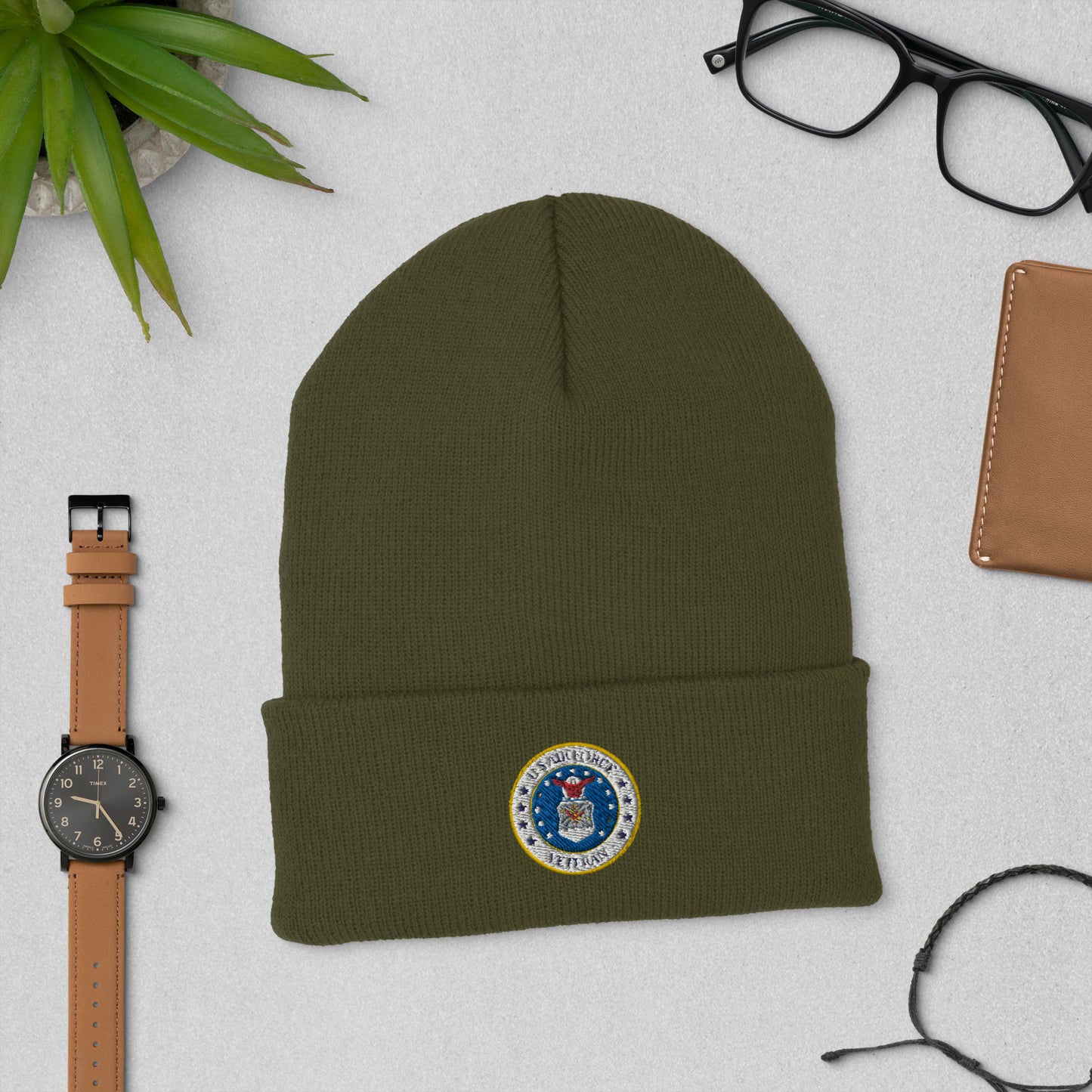 USAF Veteran Cuffed Beanie