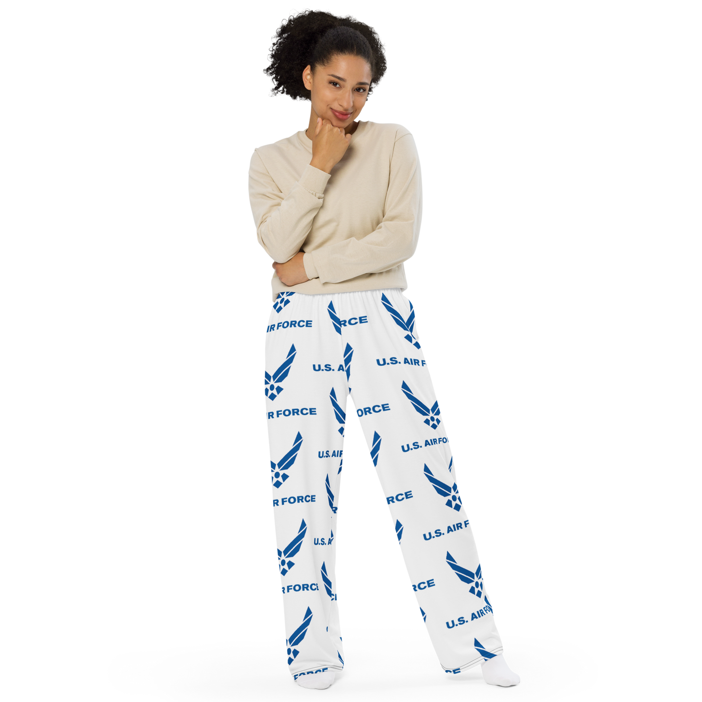 USAF All-over Print Unisex Wide-leg Pants