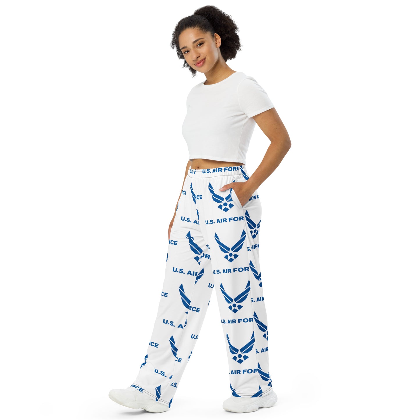 USAF All-over Print Unisex Wide-leg Pants